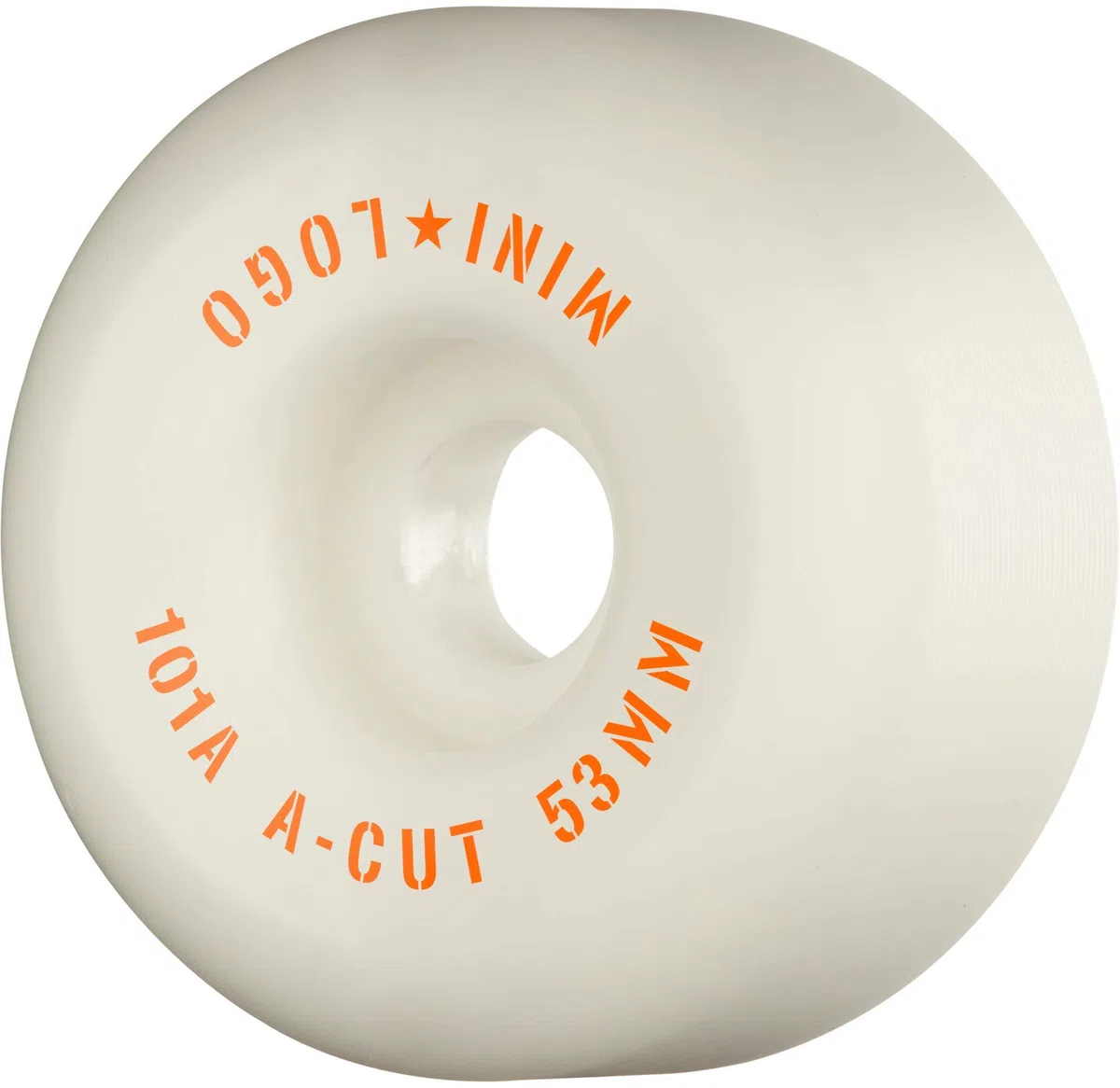 Roue de Skateboard A-Cut II 101A, 53mm, Blanc, Jeu de 4