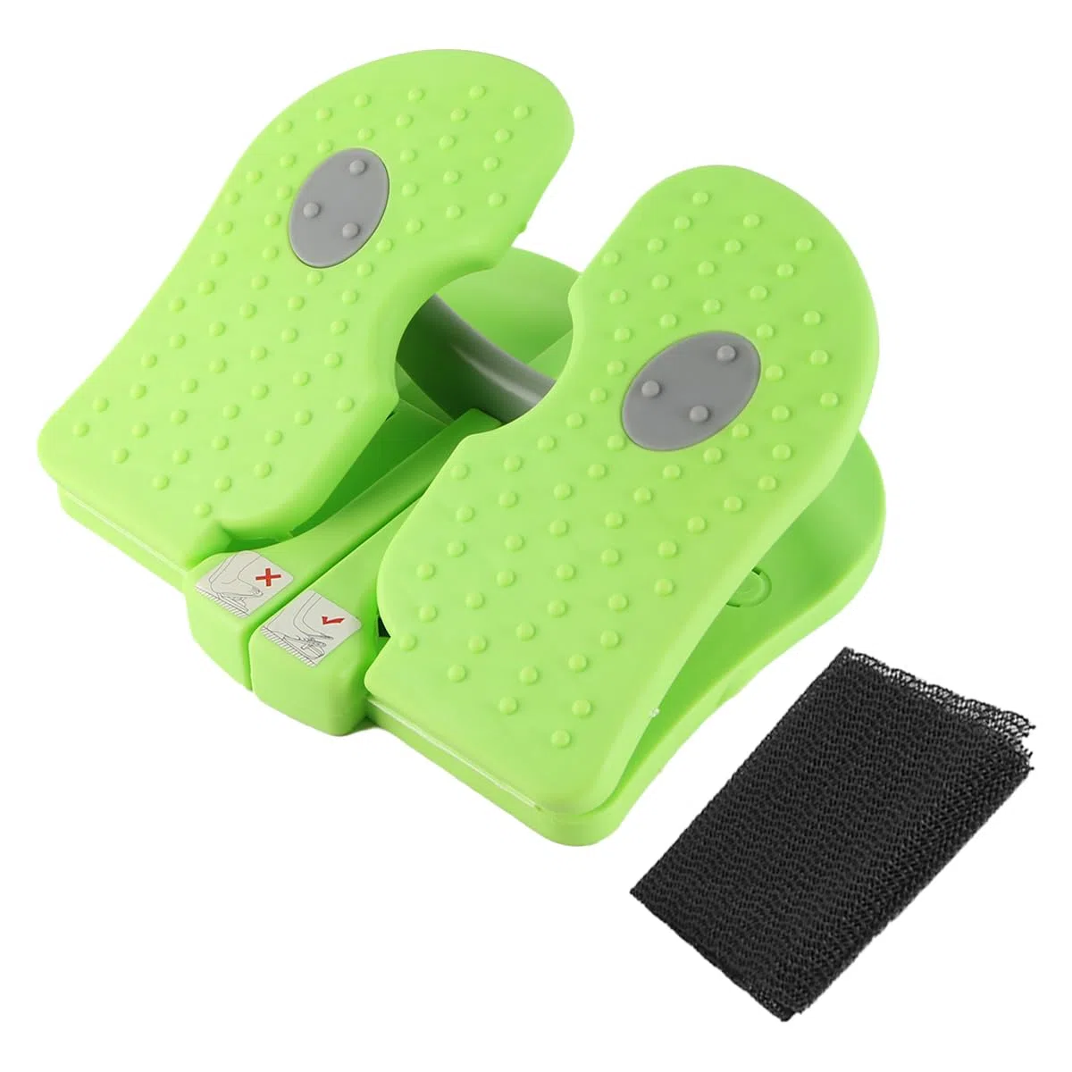 Mini Stepper à pédale, équipement de Fitness Portable sous Le Bureau, Outil d'entraînement Portable avec Tapis antidérapant Vert pour la Maison, la Salle de Sport, Les Voyages et Le Bureau
