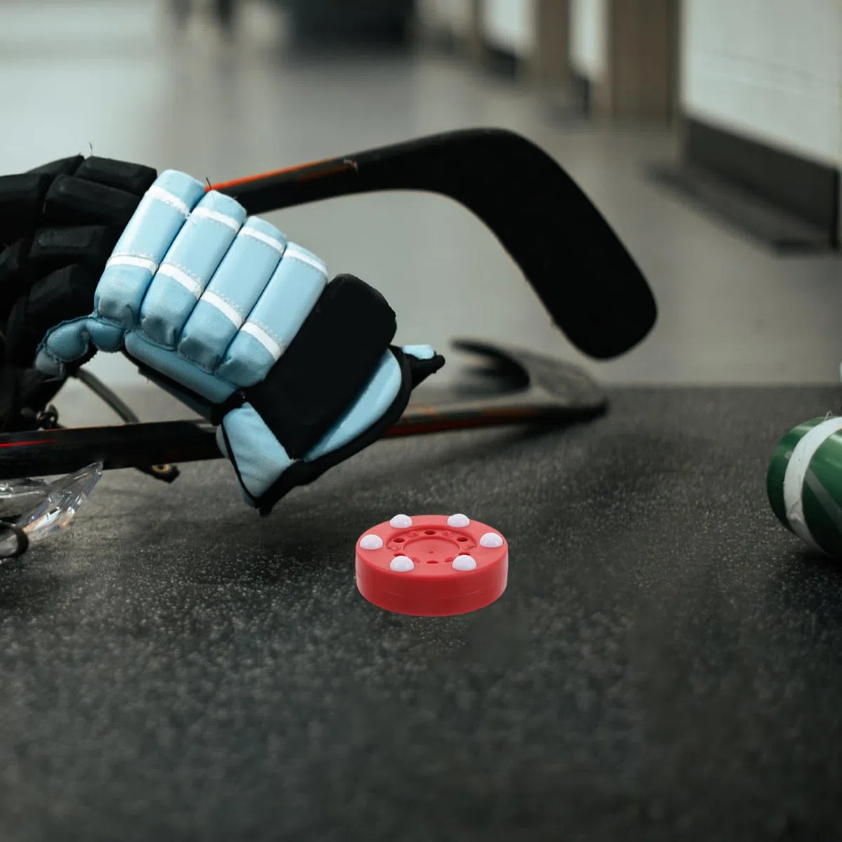 BESPORTBLE Roller entraînement de Hockey Palette de Hockey Puck entraînement air-Hockey Hockey Professionnel balles de Hockey rondelle de Match de Hockey d'entraînement PP Rouge