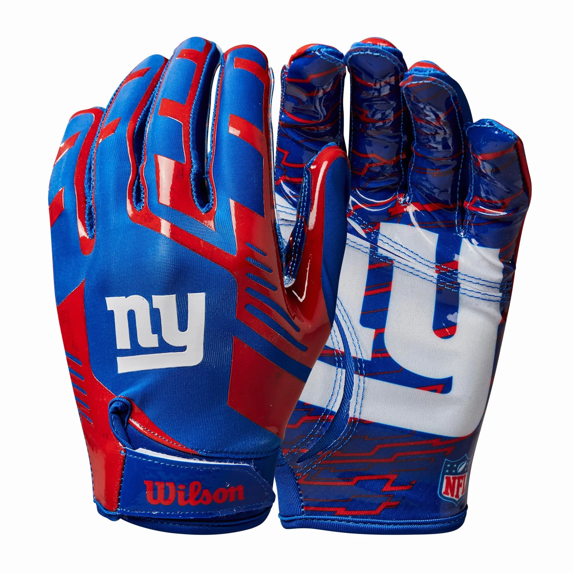 WILSON NFL Stretch Fit Football Gloves – Youth and Adult Sizes