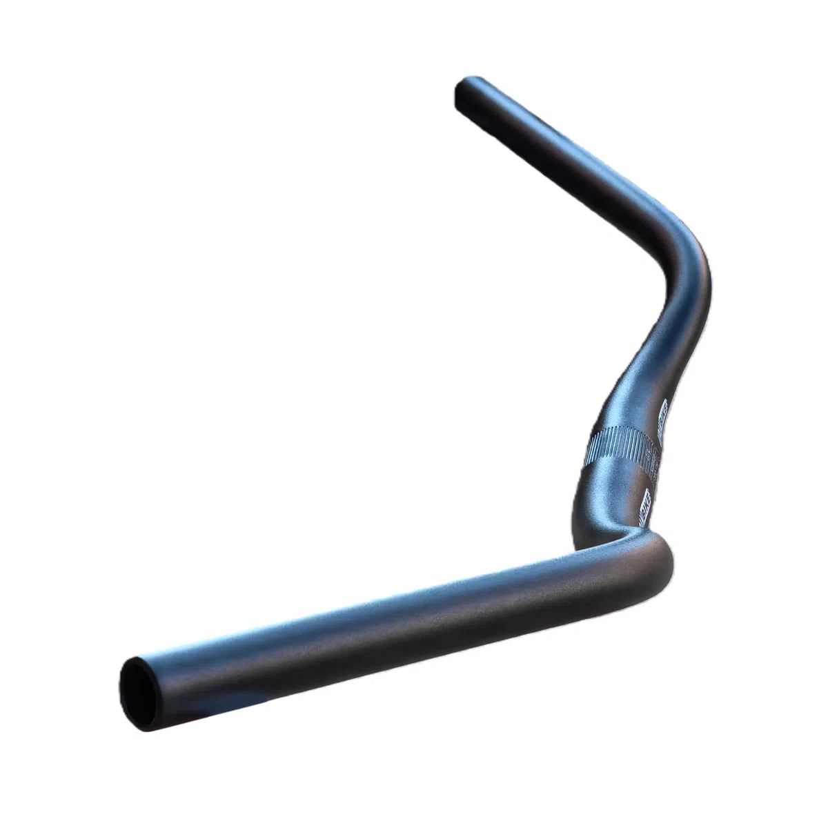 UPANBIKE UPANBIKE vélo guidon moustache forme barre en alliage d'aluminium vélo contremarche guidon Diamètre, 25.4 mm *660mm,(Noir, 25.4mm)