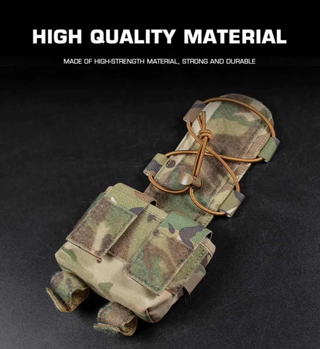 Peminkoo Pochette de Batterie pour Casque Tactique MK2 - Pack de contrepoids pour Casque d'airsoft - Accessoire de Suspension arrière