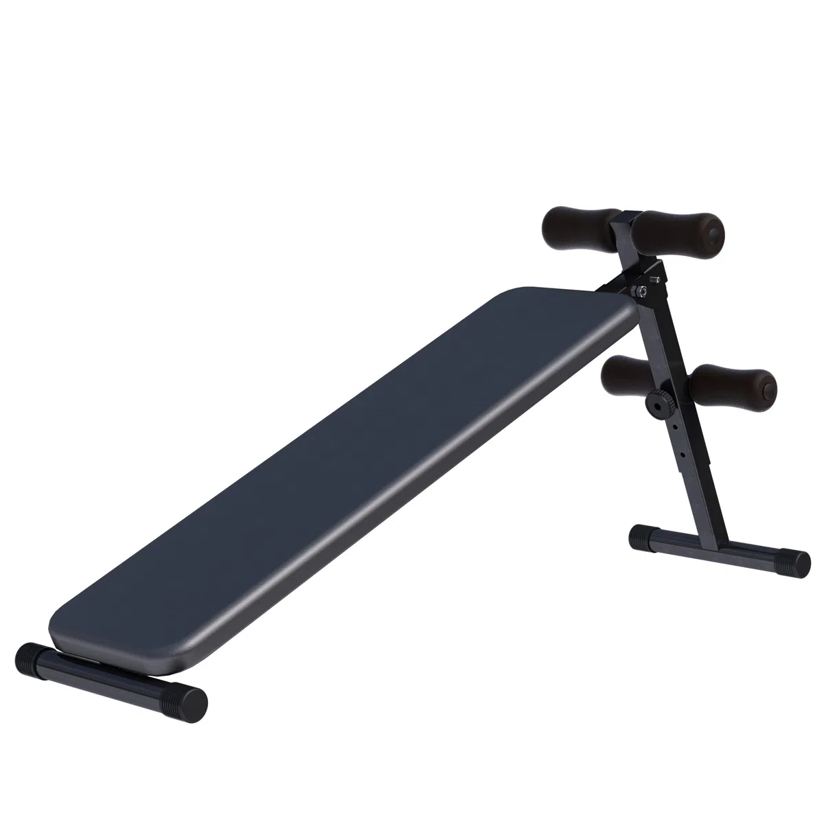 GORILLA SPORTS® Banc Musculation - avec Leg Curl, Réglable, Acier, 3 Positions, Max 120kg - Abdos Musculation Appareil, Banc Abdominaux, Sport Maison, Fitness Materiel, Banc Developper Coucher