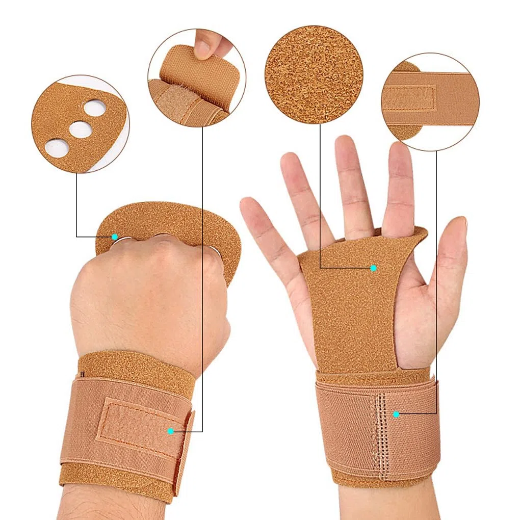 Lot de 2 maniques de Gymnastique, équipement Gymnastique, Tissu athlétique, résistant. Convient pour aux Adolescents.