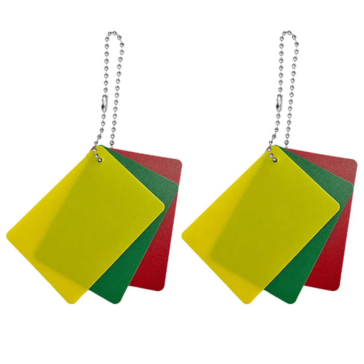 Générique Cartons d'Avertissement pour Arbitre,Accessoires d'Arbitrage de Matchs Sportifs,Cartons Jaune Rouge Vert | pour Matchs, Compétitions, Entraînements, Terrains de Sport, de Jeux et