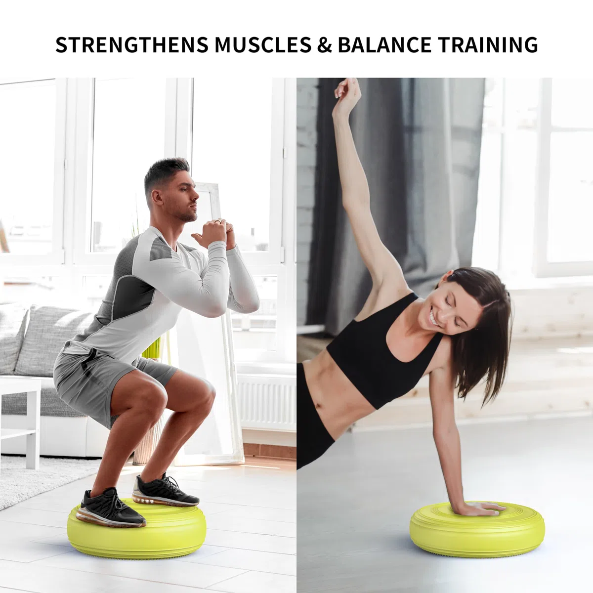 PROIRON Coussin d'équilibre Coussins de Stabilité 34cm-pour Core Training, Fitness
