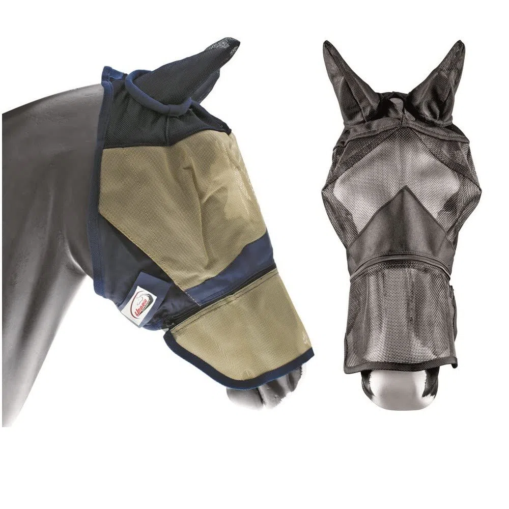 Masque Anti-Mouches Longue Lamicell - L, Noir