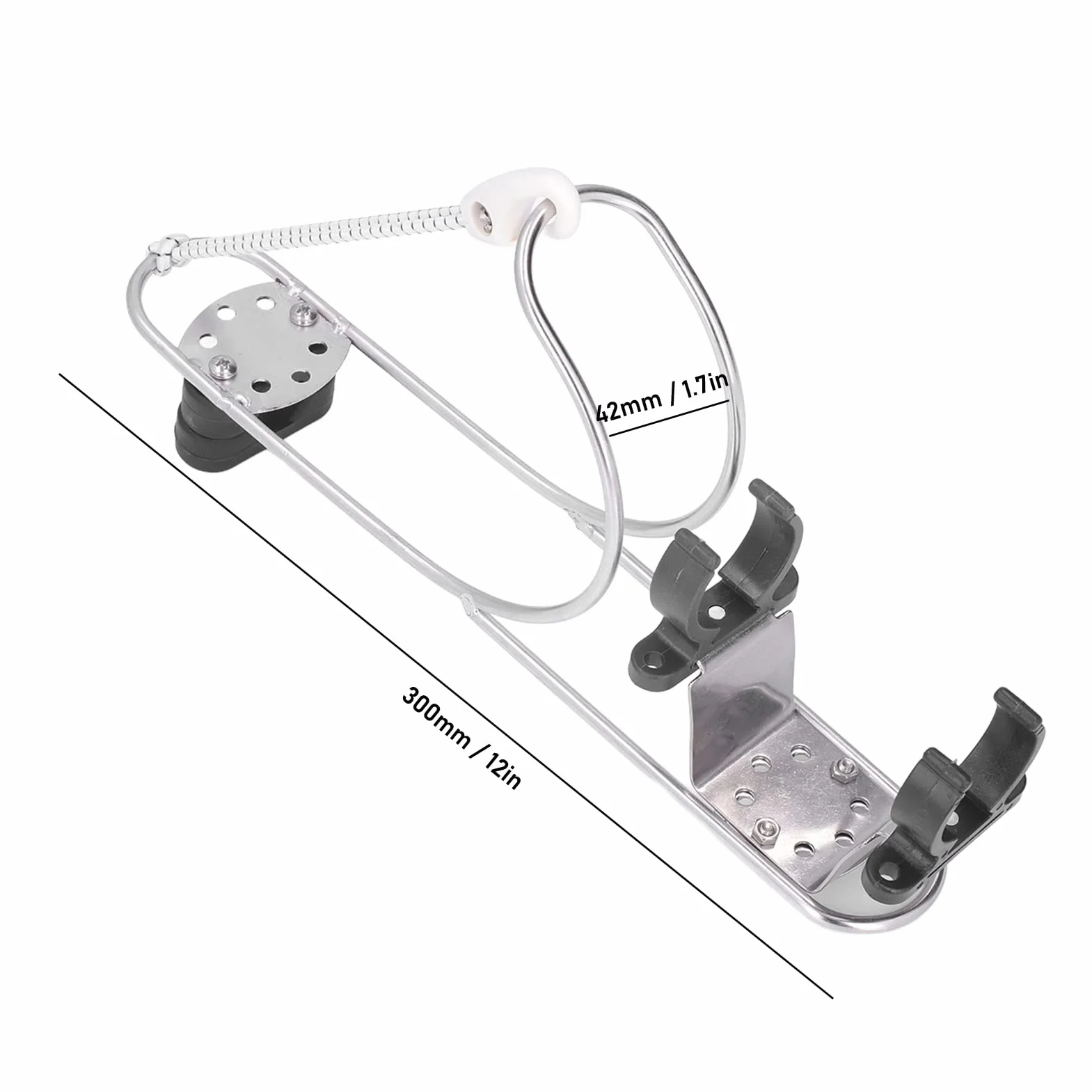 Support de fer à cheval pour bouée de sauvetage, support de bouée de sauvetage marine pour bateau, sélection d'angle arbitraire en métal, résistant aux collisions, petit volume pour le