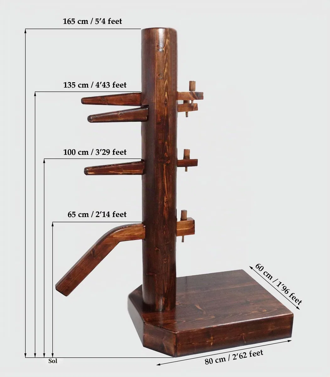 Wing Chun Wooden Dummy Closed Base