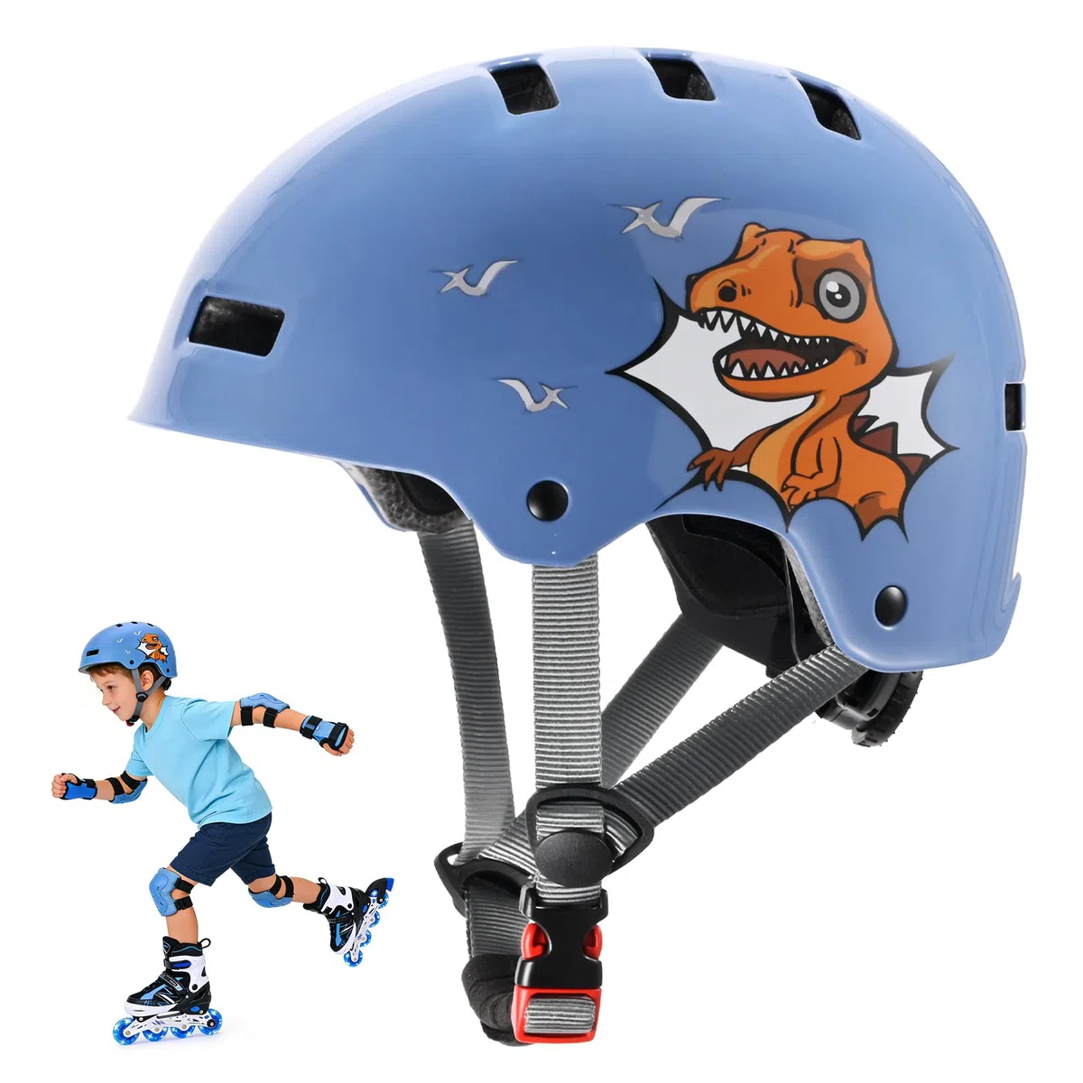 Casque de vélo Enfant réglable pour garçons Filles Enfants Adolescents, Casque de Protection Velo Enfant pour Skateboard vélo Trottinette Rollers et Cyclisme