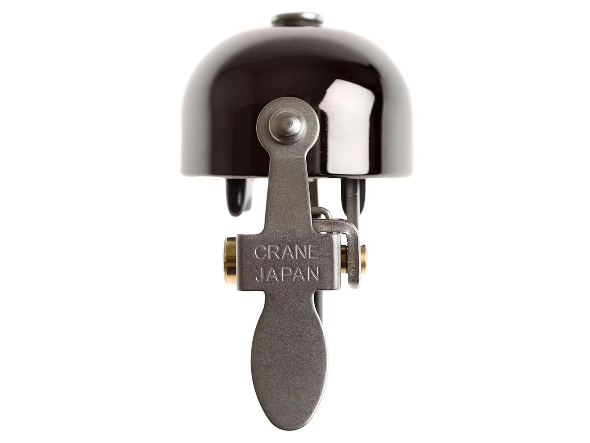 Sonnette Vélo - E-Ne Clamp - Band Mount - Neo Black - Crane Bell