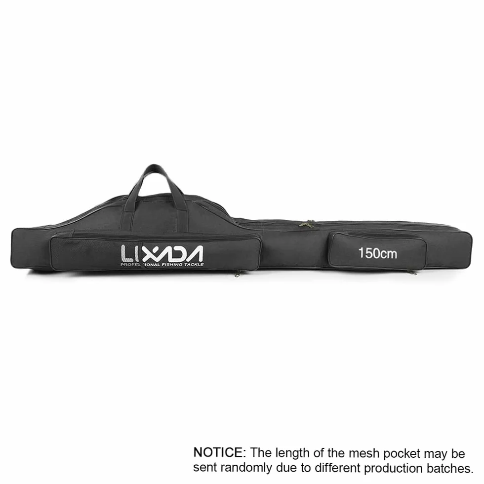 Porte-canne à pêche,HUIOP 100 cm/130 cm/150 cm sac de pêche portable pliable canne à pêche moulinet canne à pêche outil de transport sac de voyage sac porte-ogg