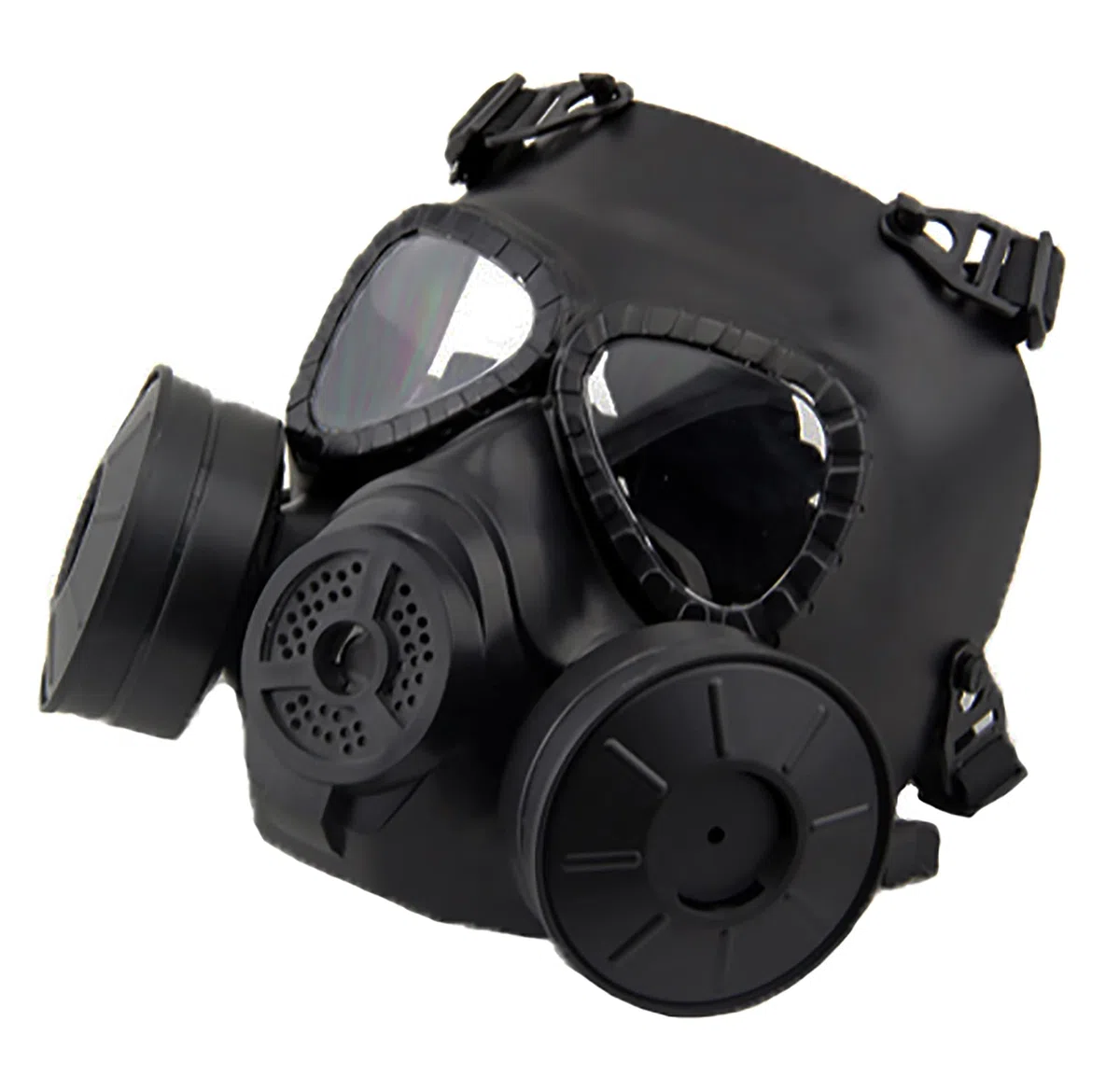 Masque à gaz anti-buée avec double ventilateur MO4 Masque de protection pour Airsoft Paintbal, noir