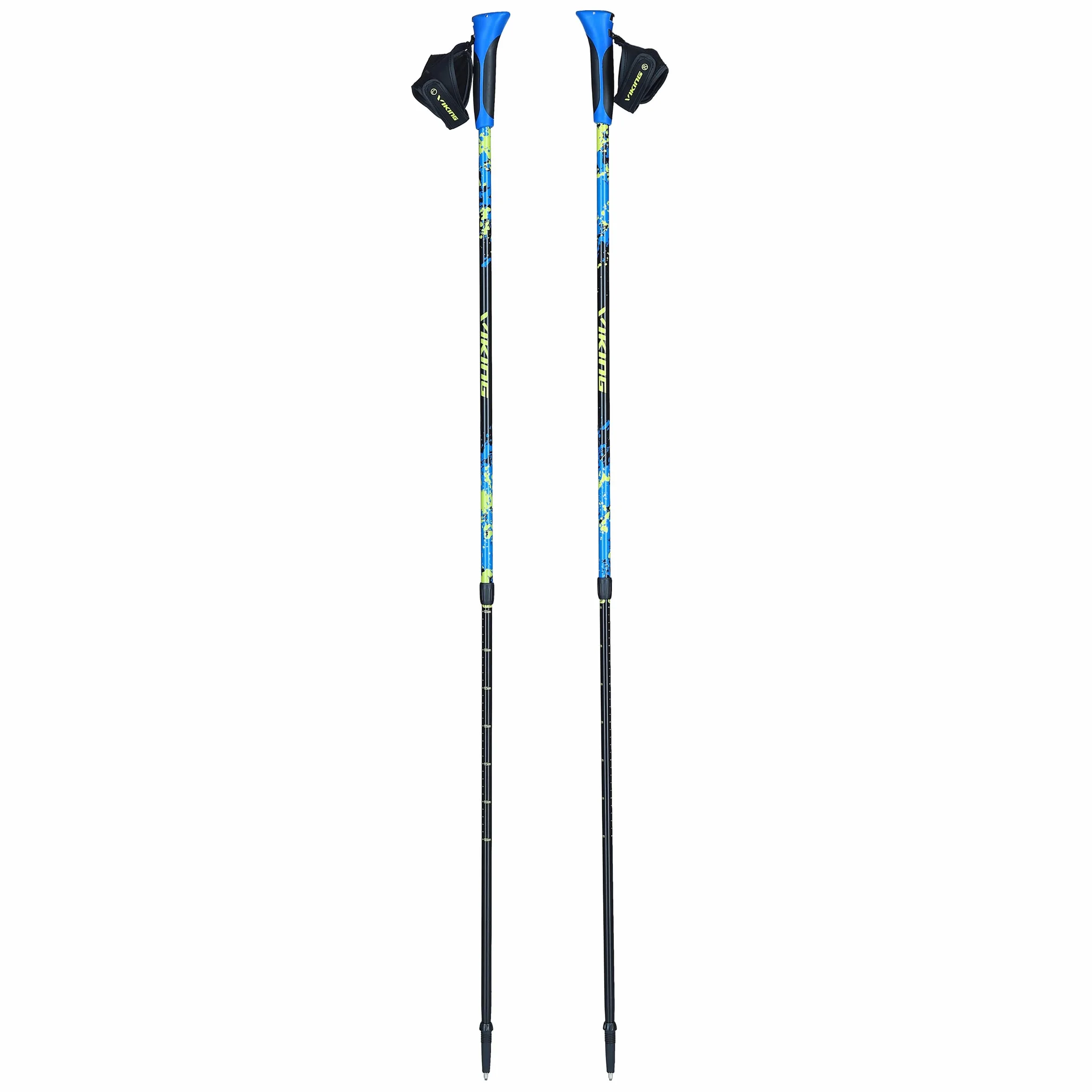Viking Bâtons de Marche Nordique Pro (650/22/5190/15/UNI) Trekking, système Anti-Choc, Gant avec système à Clipser, Amorti, Aulminium, Ultra léger, uni