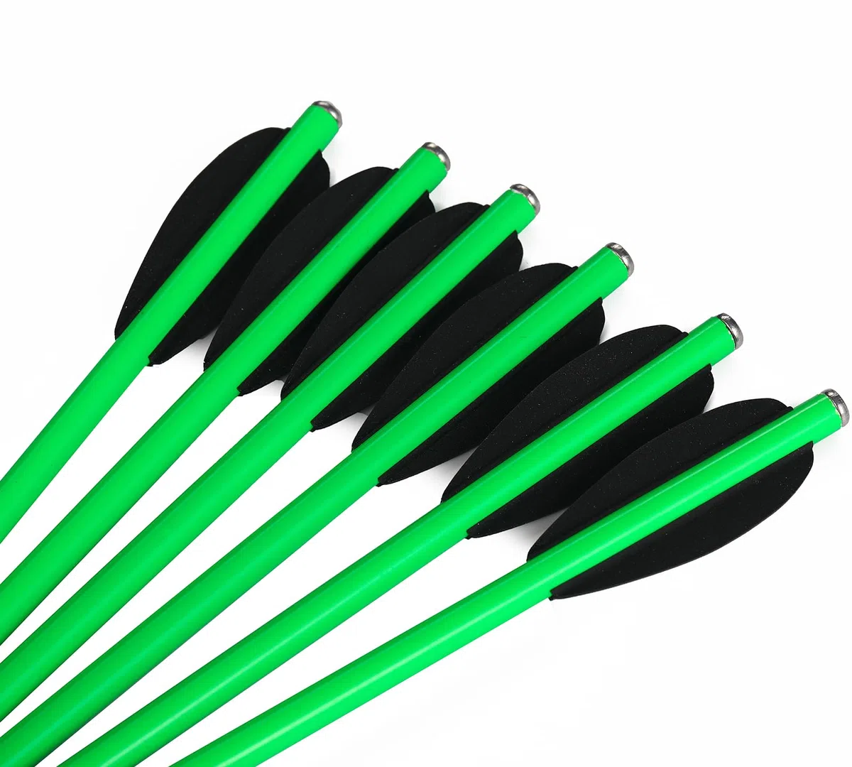 12 pièces 6,3 "flèches d'arbalète pour Pistolet en Carbone, en flèches de chasse pour Cible de précision d'arbalète de Pistolet de 50 à 80 LB, Exercices de tir et Petite chasse