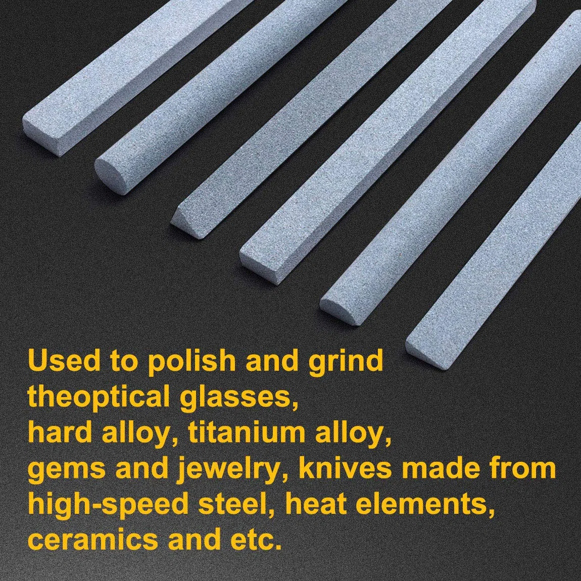 Atoplee Lot de 6 pierres à aiguiser en carbone vert 180#