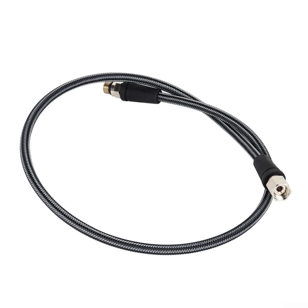 Tuyau flexible haute pression pour régulateur de plongée sous-marine, construction en fibre de carbone tressée avec connexion 7/16 20UNF pour surveillance de la pression en eau profonde (15 cm)