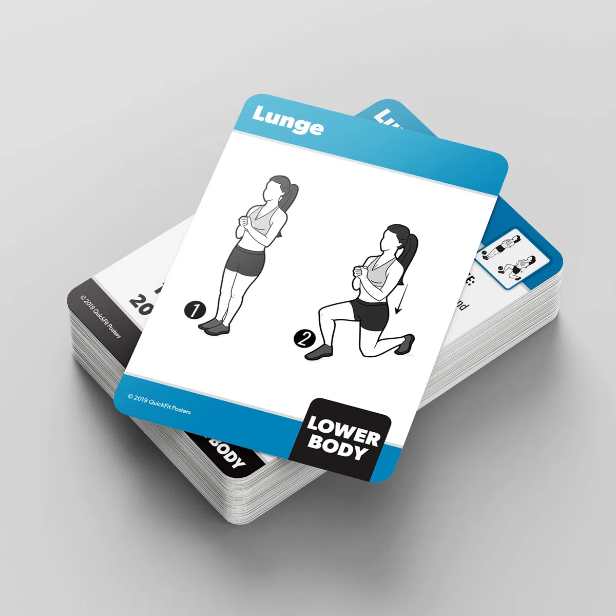 Palace Learning Lot de 2 cartes d'entraînement pour poids corporel et haltères – Plus de 100 exercices