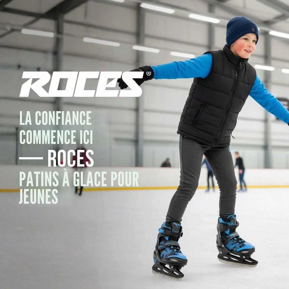 Roces Jokey Ice 3.0 Garçon Patins à glace - Ice Skates pour Enfant