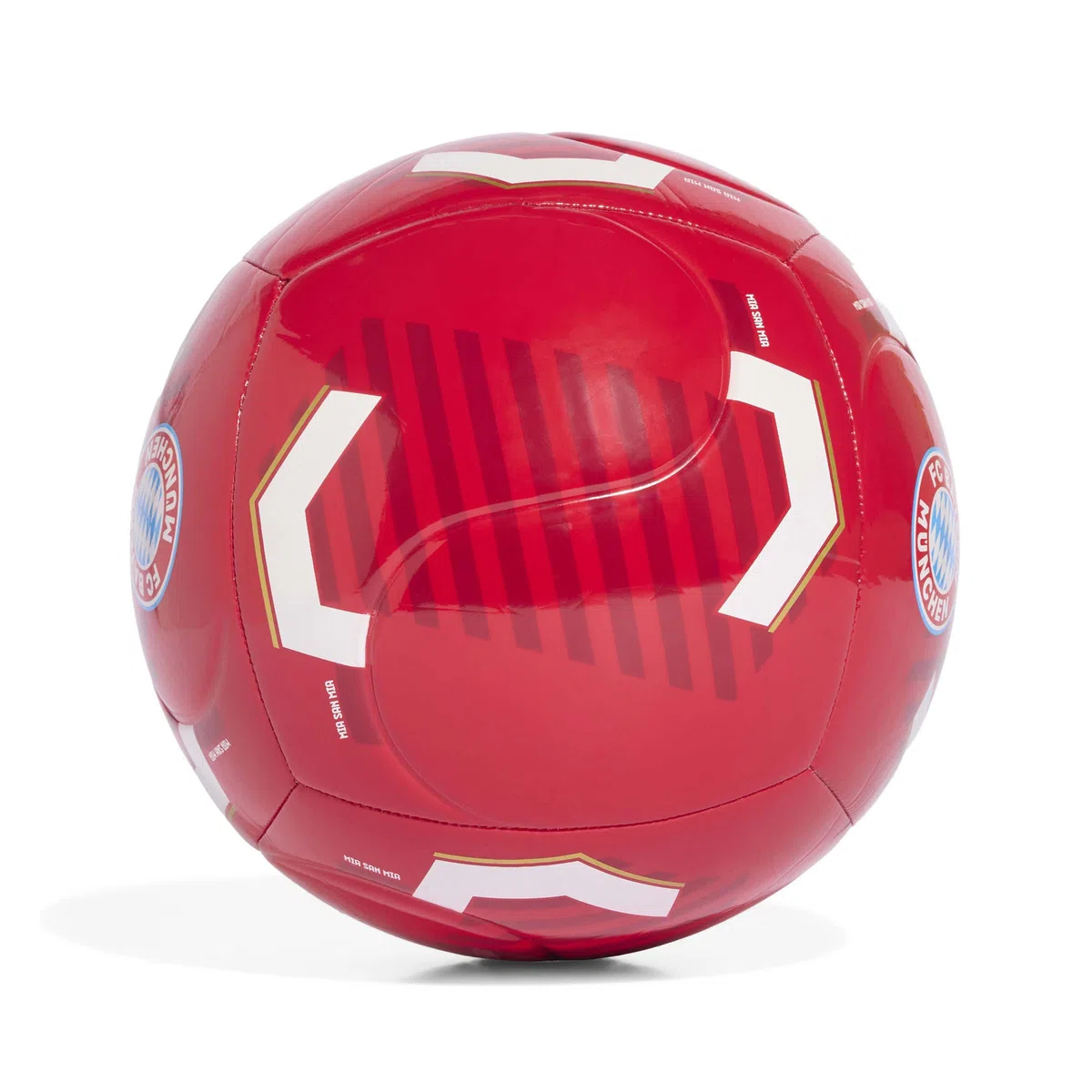 adidas Adult FC Bayern Home Club Ball better scarlet/white 5