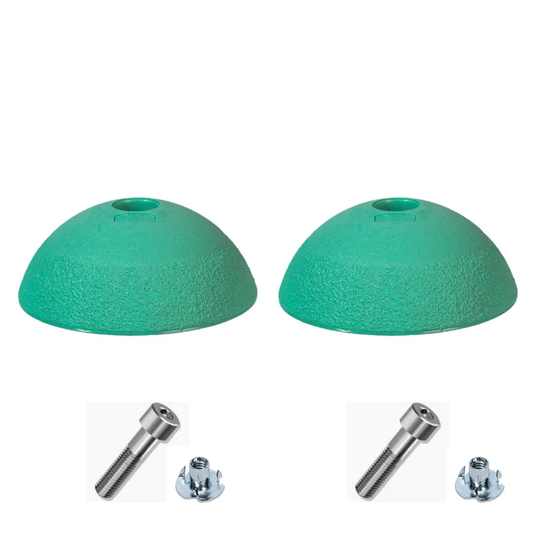 Campus Balls – Lot de 2, supports d'entraînement d'escalade pour panneaux de campus et murs de système, M10 Bolt Mount, design écologique 100 % recyclable, outil d'entraînement de force des doigts et