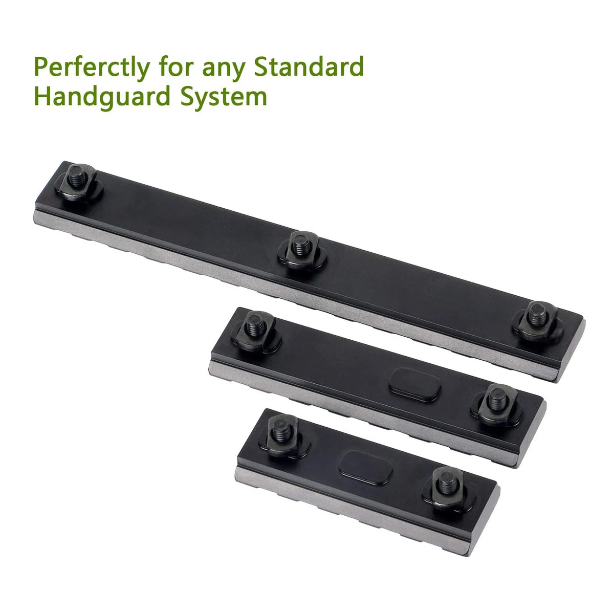 Rail Picatinny FOCUHUNTER 5 voies 7 voies 13 voies Accessoires de rail Picatinny en aluminium léger Rail Picatinny Weaver 3 pièces