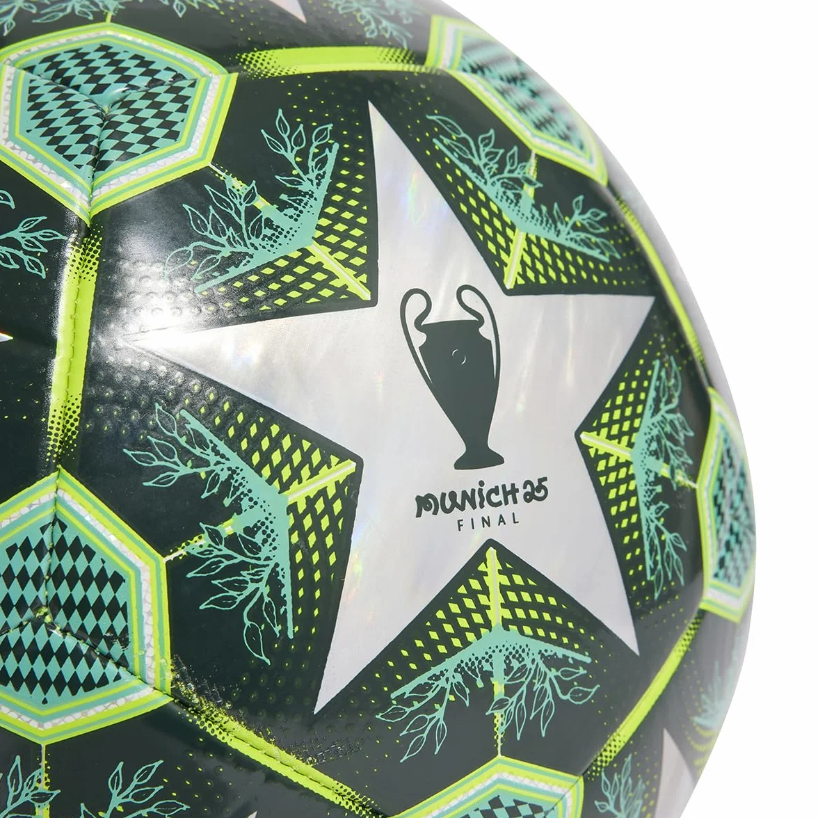 adidas UEFA Champions League Ballon d'entraînement en Aluminium JH1280, Ballons de Football Unisexes, Vert, 5 EU