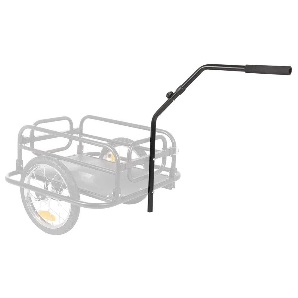 M-Wave Mixte - Adulte HD Remorque Fold avec poignée en Mousse - Attelage à Monter - Noir