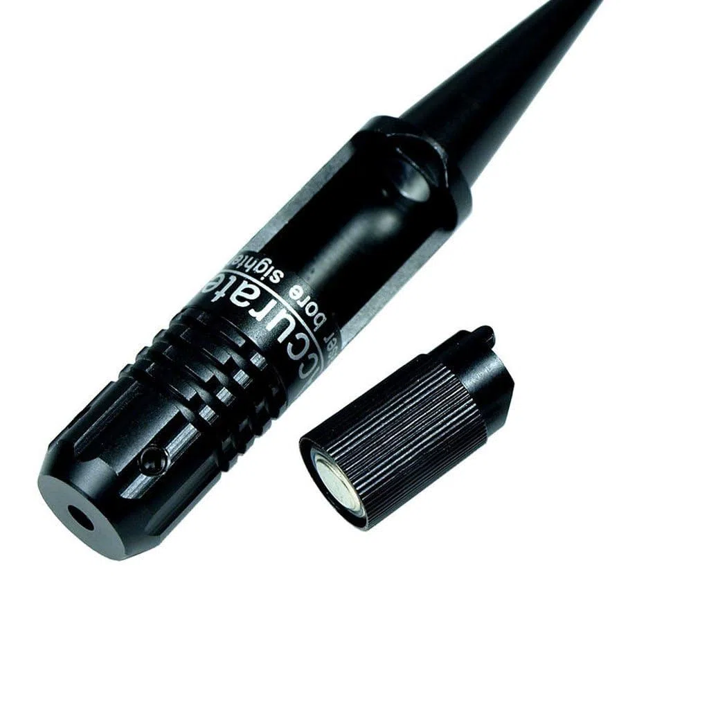 IRON JIA'S Rouge Laser Pointeur Laser Airsoft Kit de Visée à alésage Pistolet a Plomb Fusil Airsoft Collimateur De Reglage pour 0.22-0.50 Caliber Rifles Pistolet (sans Batterie)