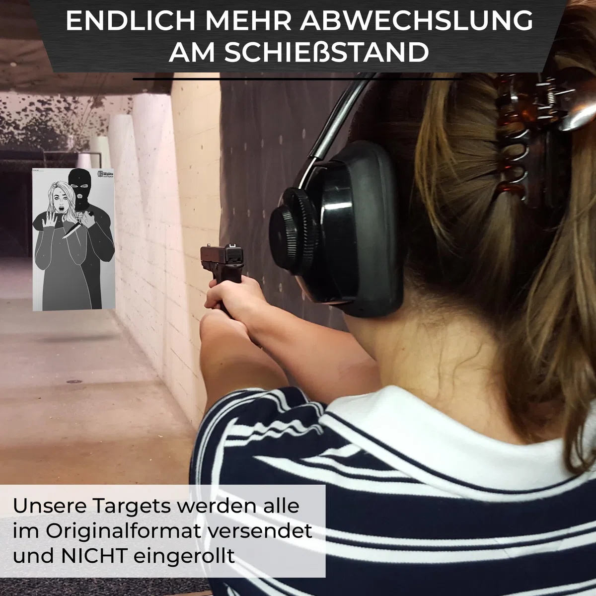 Grande cible Hostage Target, 53 x 84 cm, papier 120 g/m²