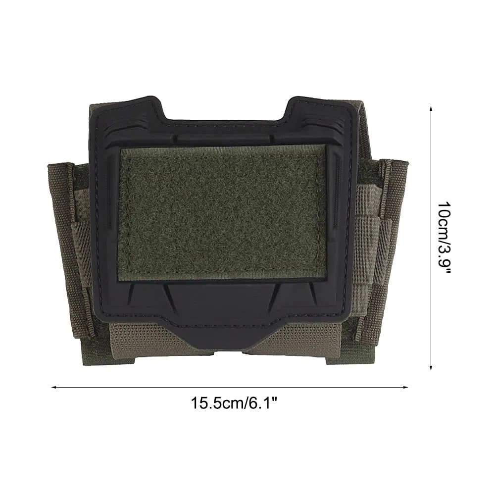Pochette de Batterie pour Casque Tactique, Sac de Poids Casque d'airsoft élastique, Poche de Contrepoids étanche pour Casques PVS-31 et GPNVG