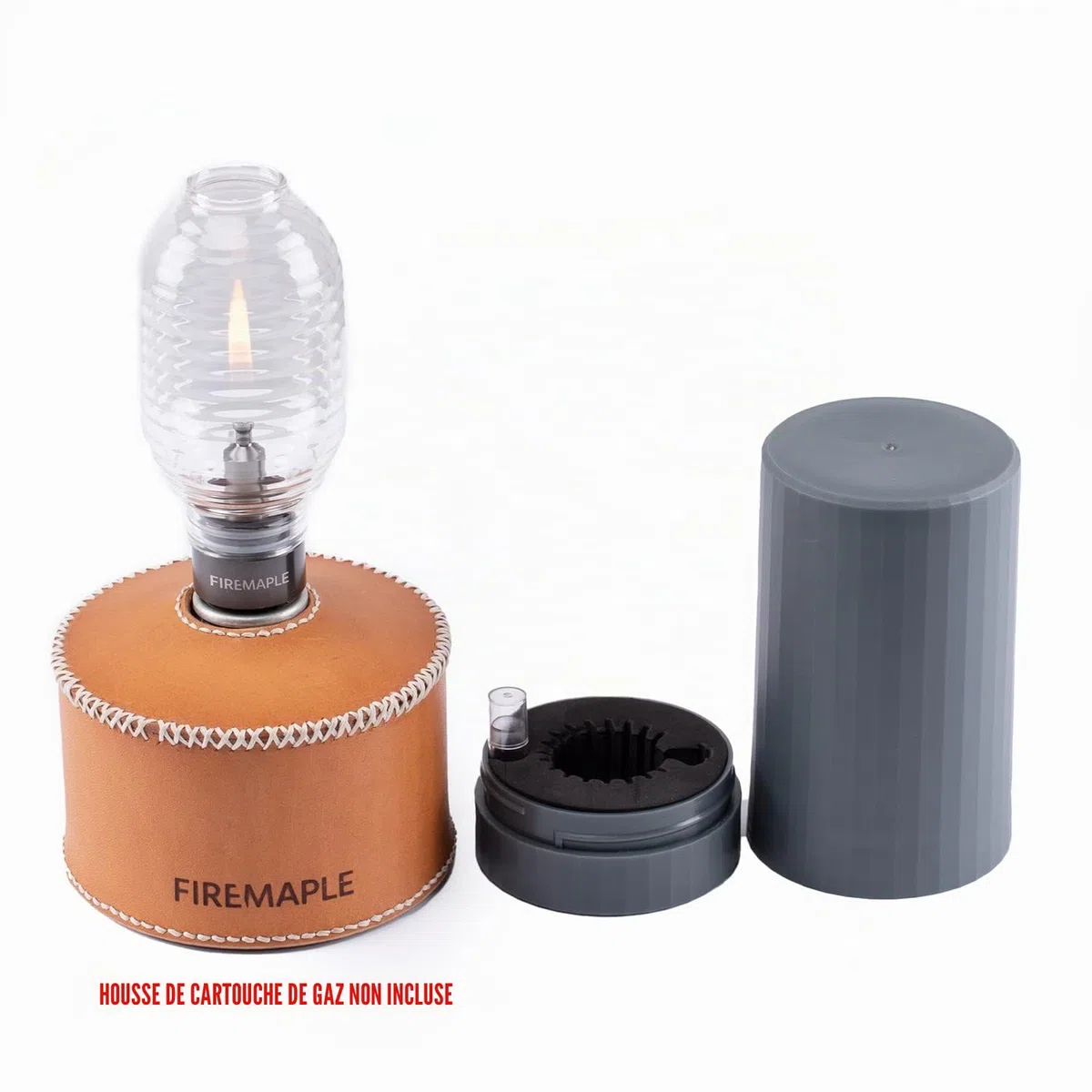 Fire-Maple Lanterne de Camping à Gaz Portable en Verre, Acier et Aluminium, Luminosité Réglable Eclairage et Lampe de Camping Equipement de Camping d'urgence Essentiel