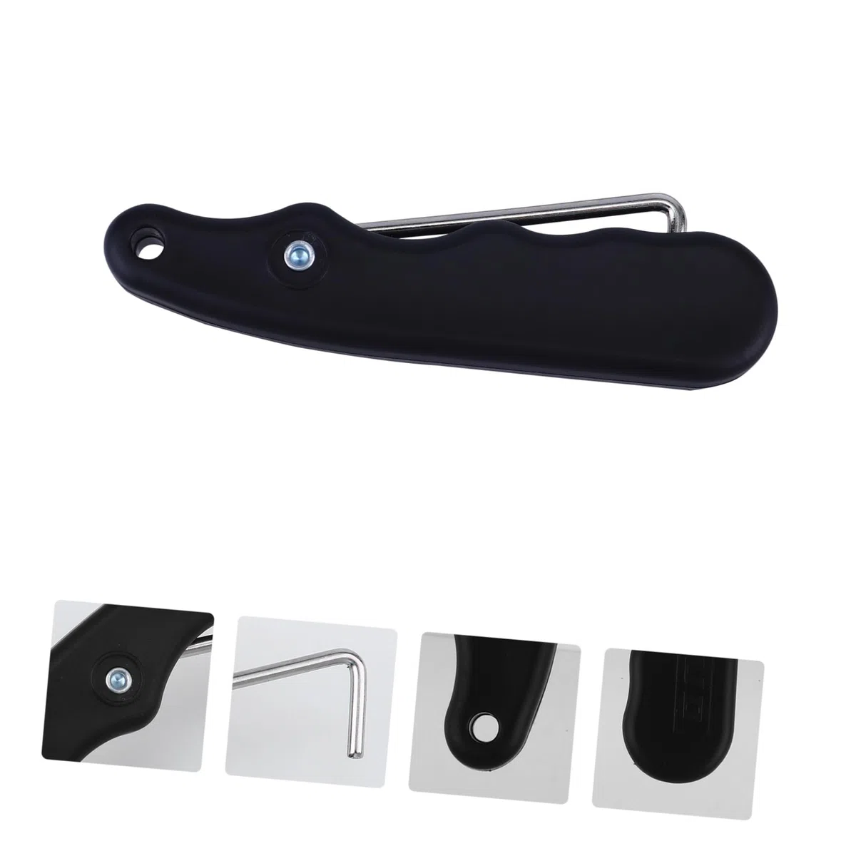 Toddmomy Tendeur De Lacets Professionnel en Acier Inoxydable Outil Pliable pour Lacets De Patins À Glace - Confort Et PréCision pour Hockey sur Glace Noir