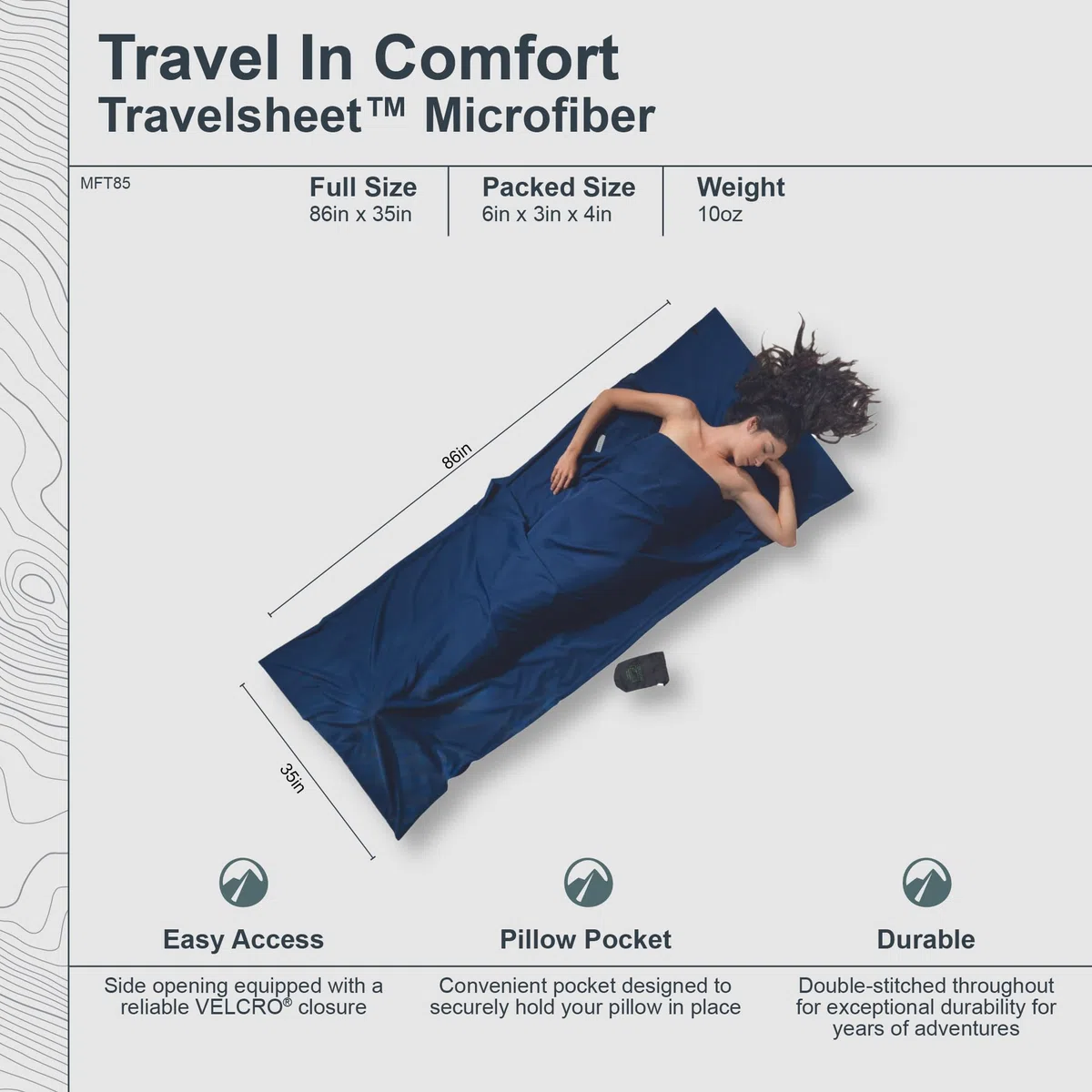 Cocoon Feuille de Voyage - Microfibre