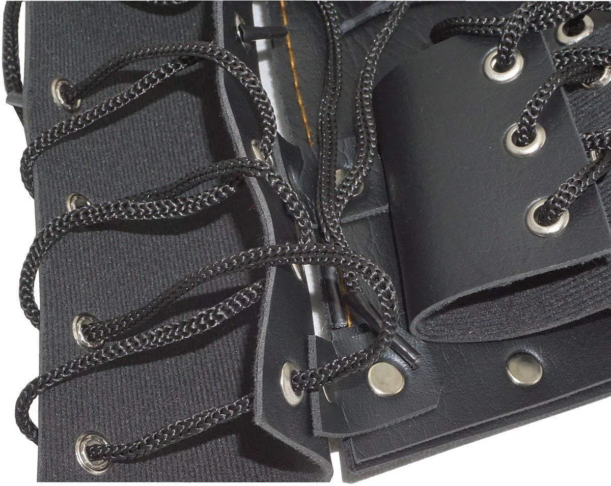 EN7JIOY Sac à épée Souple Polyuréthane Noir Étui Arme Peiyu Sword Bag Anime Costume Sac de Rangement avec Sangle Arrière et Ceinture