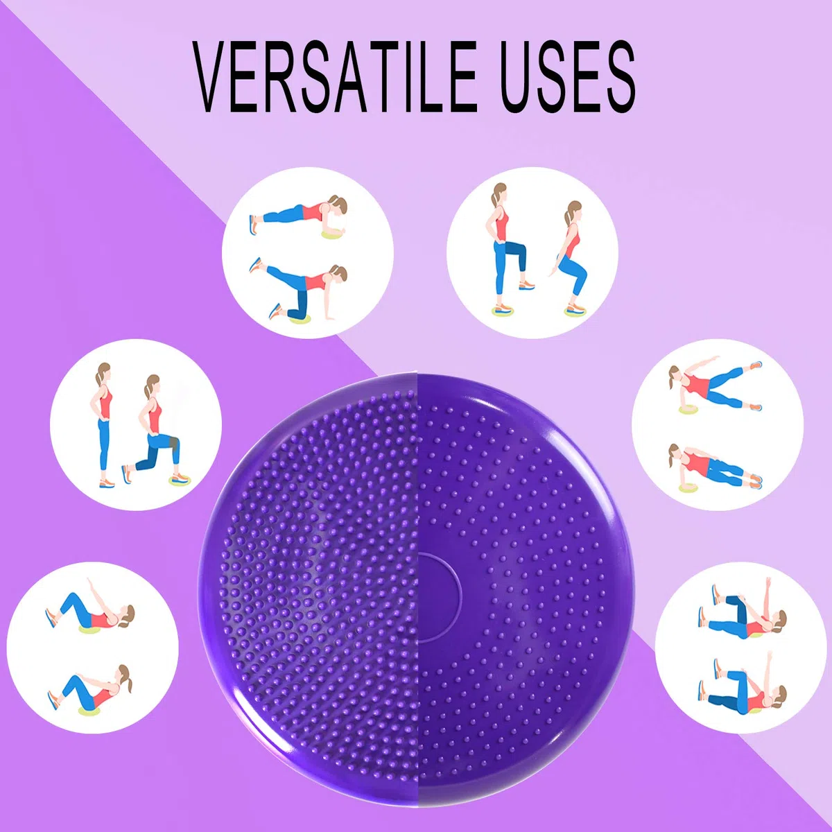 Coussin oscillant, Disque d'équilibre,siège animé,Coussinets d'équilibre pour physiothérapie,Disque de stabilité,Disque Dynamique, Planche d'équilibre pour Chiens,Bureau,Enfants sensoriels