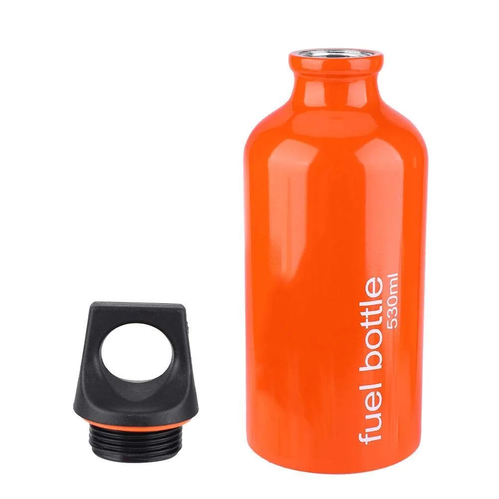 VGEBY Bouteille de stockage de carburant, alliage d'aluminium de conteneur d'essence de camping étanche pour la randonnée cuisant le pique-nique