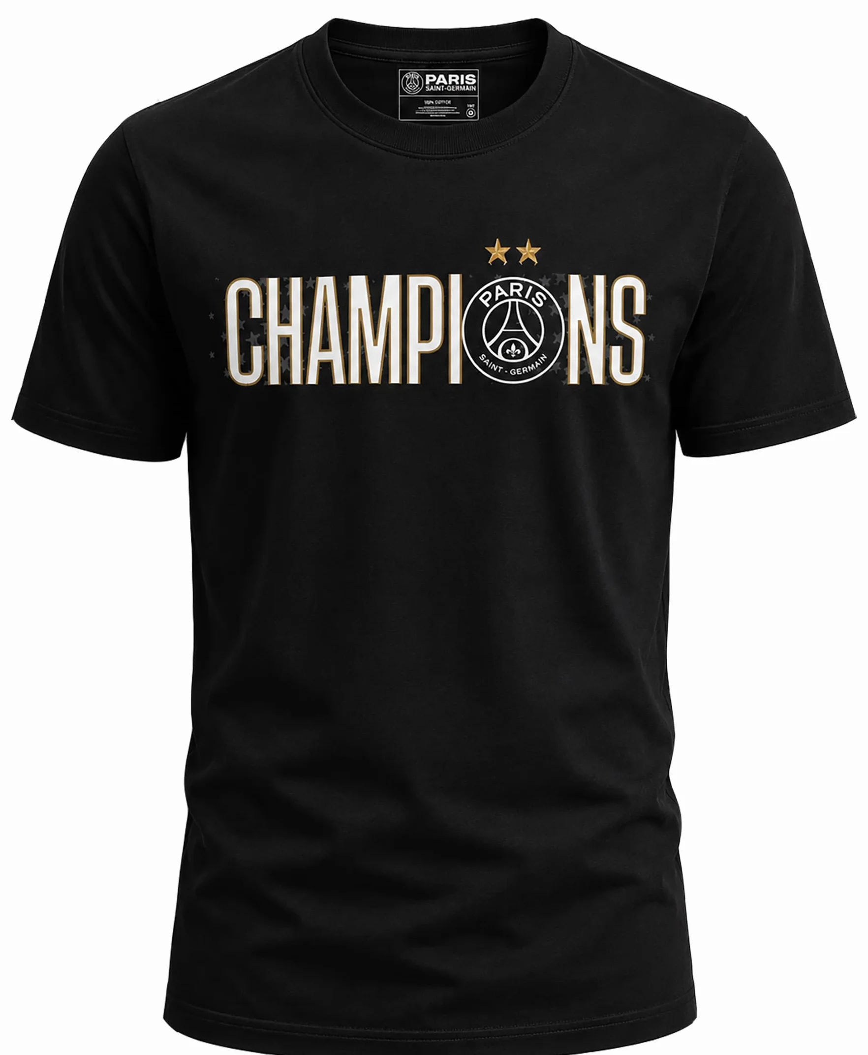 PSG T-Shirt Enfant Champions - 2 étoiles - Collection Officielle Paris Saint Germain
