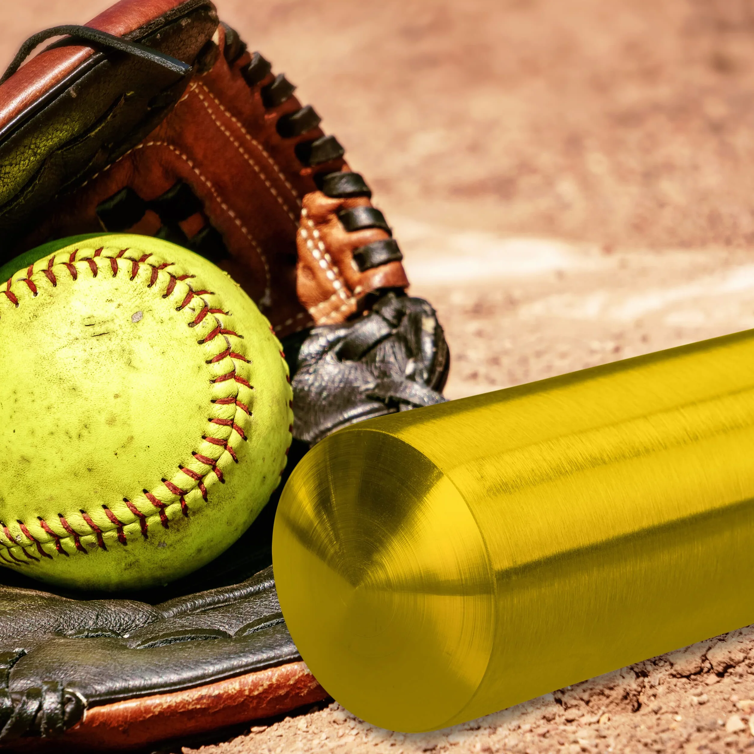 Relaxdays Batte de Baseball en Aluminium, 34 Pouces / 86 cm, Manche antidérapant, Accessoire en Aluminium, doré