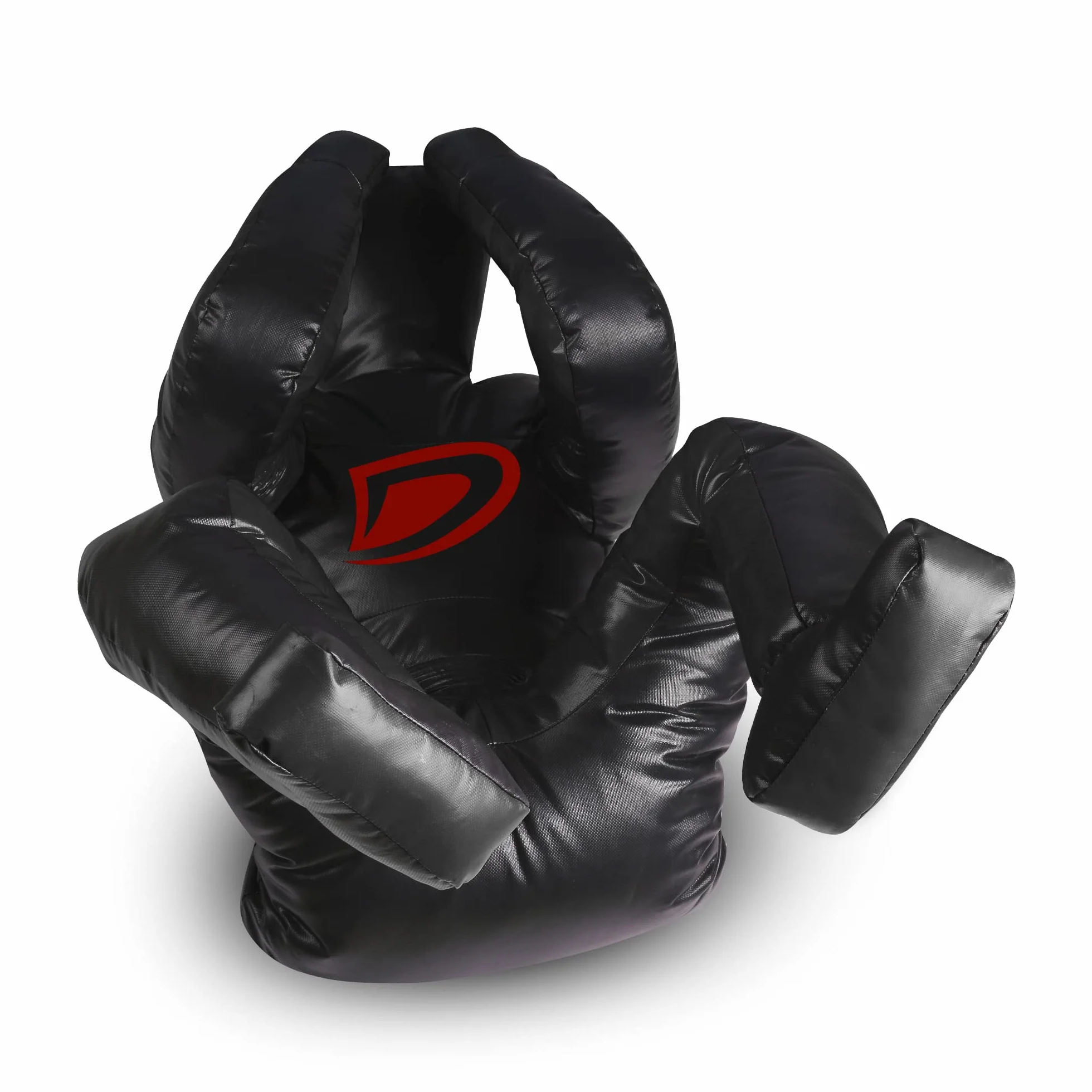 DAAN MMA Sac de frappe factice pour judo, lutte, BJJ, position assise, soumission du JIU Jitsu, autodéfense en vinyle, multicolore, 170 cm non rempli