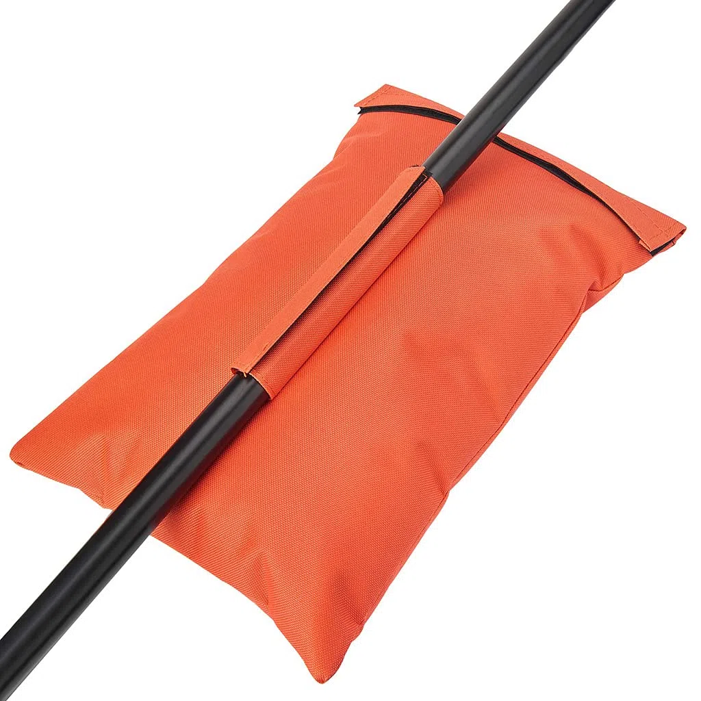 Lot de 4 sacs de sable lestés pour buts de football, filet de golf, filet de hockey et autres sacs de sable orange