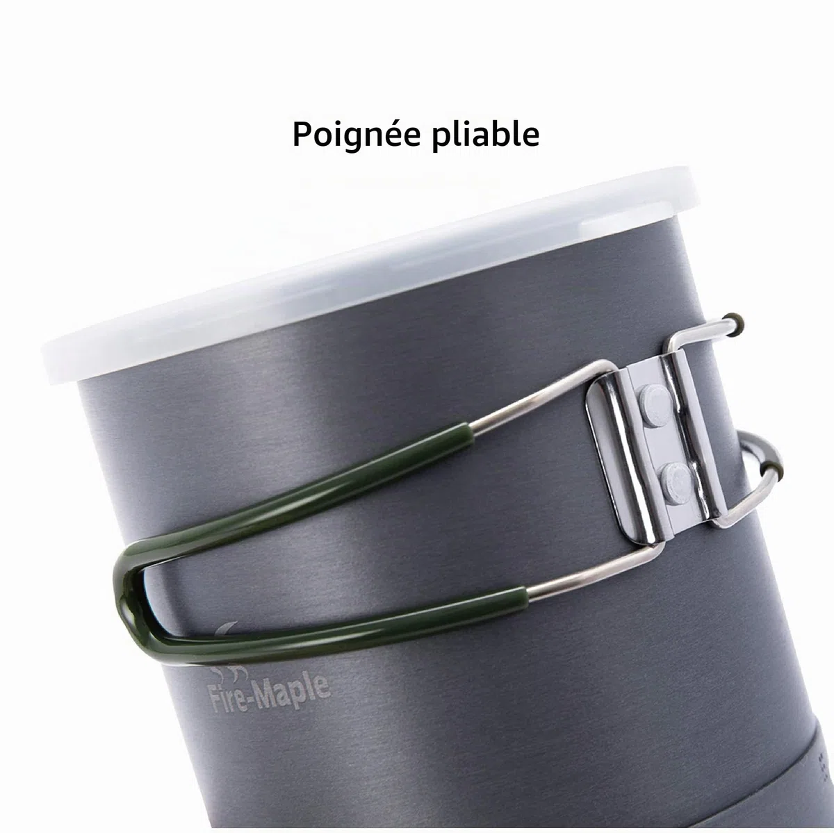 Fire-Maple Pot de Camping en Aluminium Anodisé Dur avec Poignée Pliante pour Pique-Nique De Randonnée avec Échangeur De Chaleur Batterie de Cuisine Casseroles de Camping