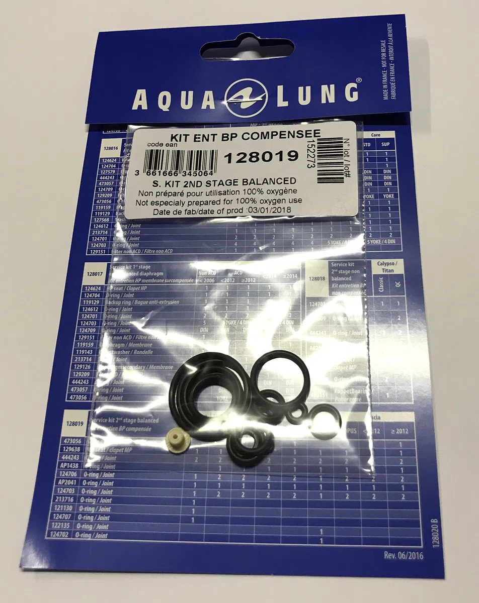 Aqualung Niveau 2 Service Kit Travel Kit pour Titan LX – microns – Core – Legend – glacia