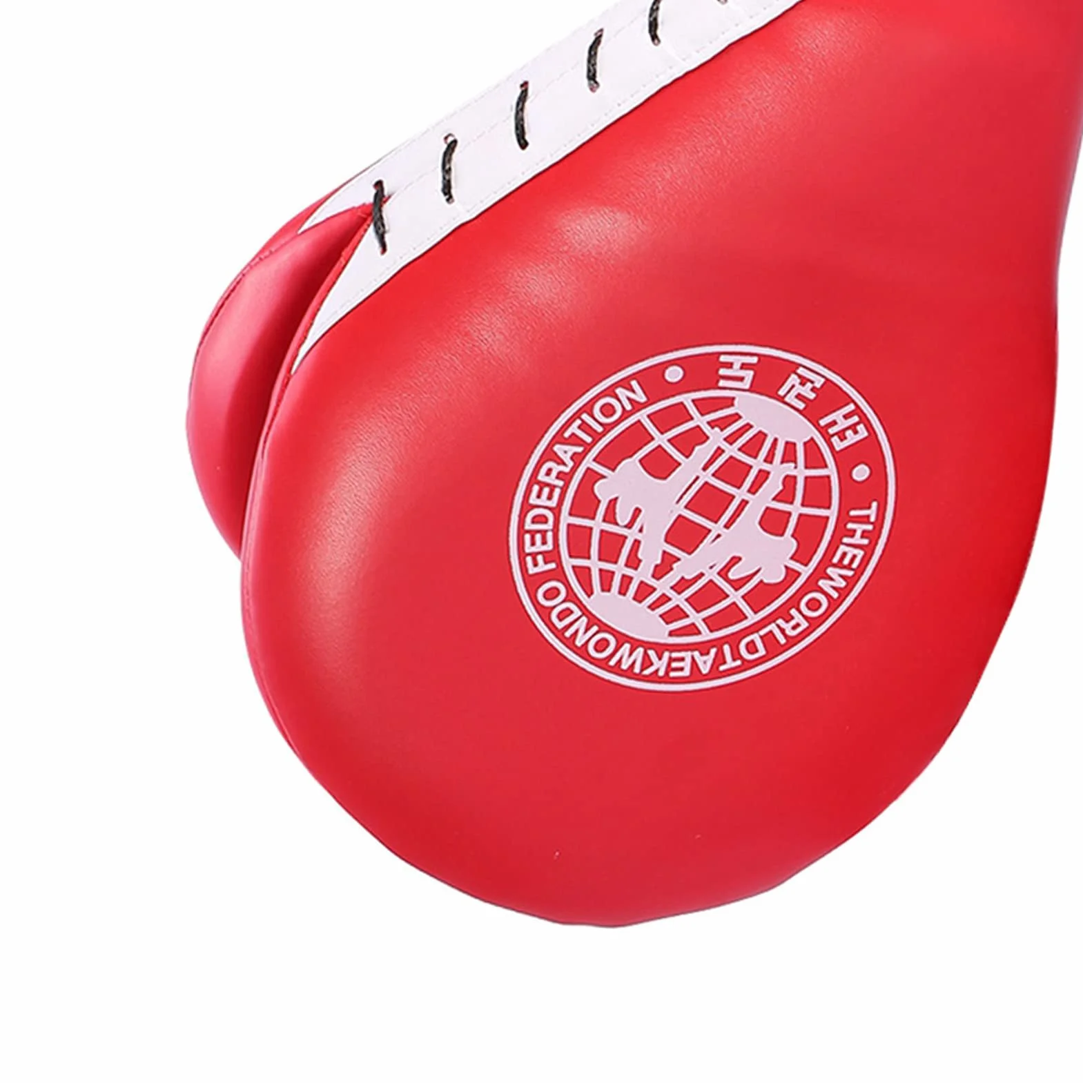 Dioche Raquettes de Frappe pour Taekwondo Entraînement Boxe Karaté Arts Martiaux 1 Pièce Combat Sport Raquette Cible Coup de Pied Tapis d'Entraînement (Rouge)