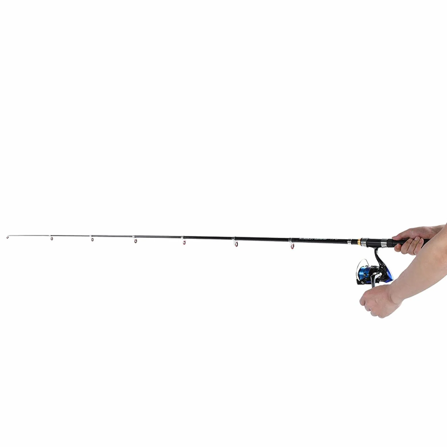 Alomejor Mini Canne à pêche de Poche Canne à pêche Stylo pour la pêche en mer Pêche en Eau Douce en Eau de mer extérieure(1.7m)