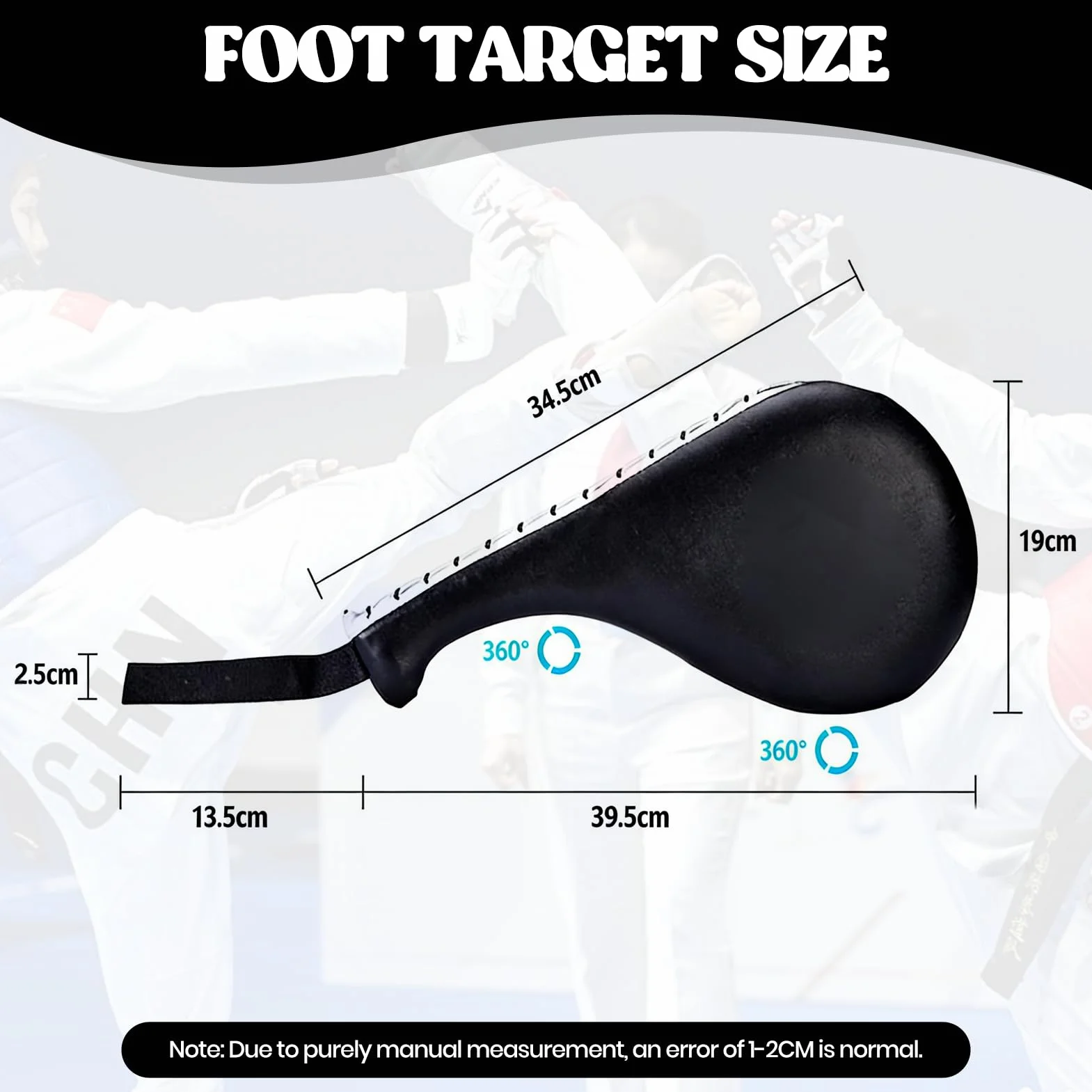 Raquette Taekwondo,Taekwondo,Cible,2Pcs Taekwondo Karaté Boxing Cible Pad Dule Dule Tae Kwon Do Karaté Boxing Formation Repment pour Boxing Formation