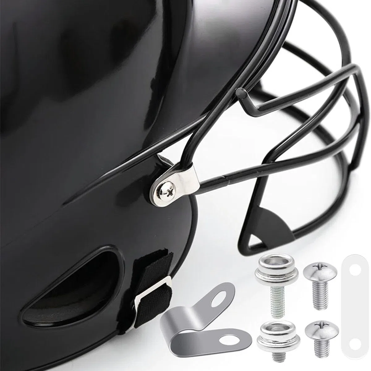 F Fityle de visière de Hockey sur Glace, vis de Casque, Fixations, rondelles, écrous, sécurité Pratique, Accessoires universels, de réparation,