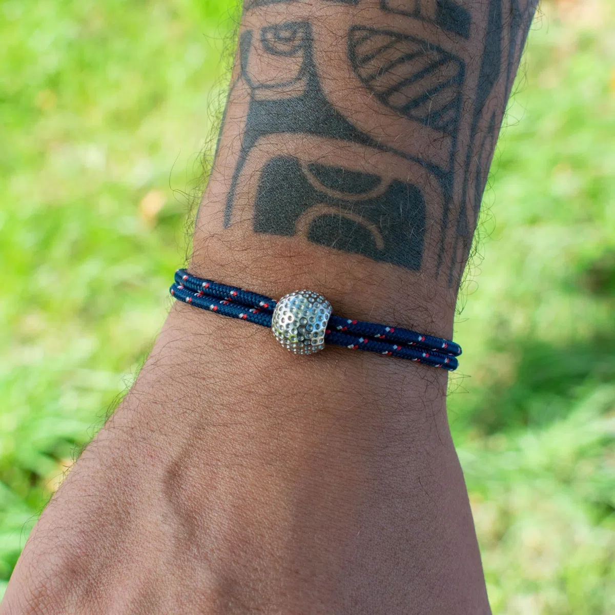 Ernestine - Bracelet Golf réglable acier inoxydable - Idée cadeau Homme Golfeur - Bracelet Golf sport - Idée originale Cadeau Homme Noël anniversaire fête des pères - bijoux joueurs sports