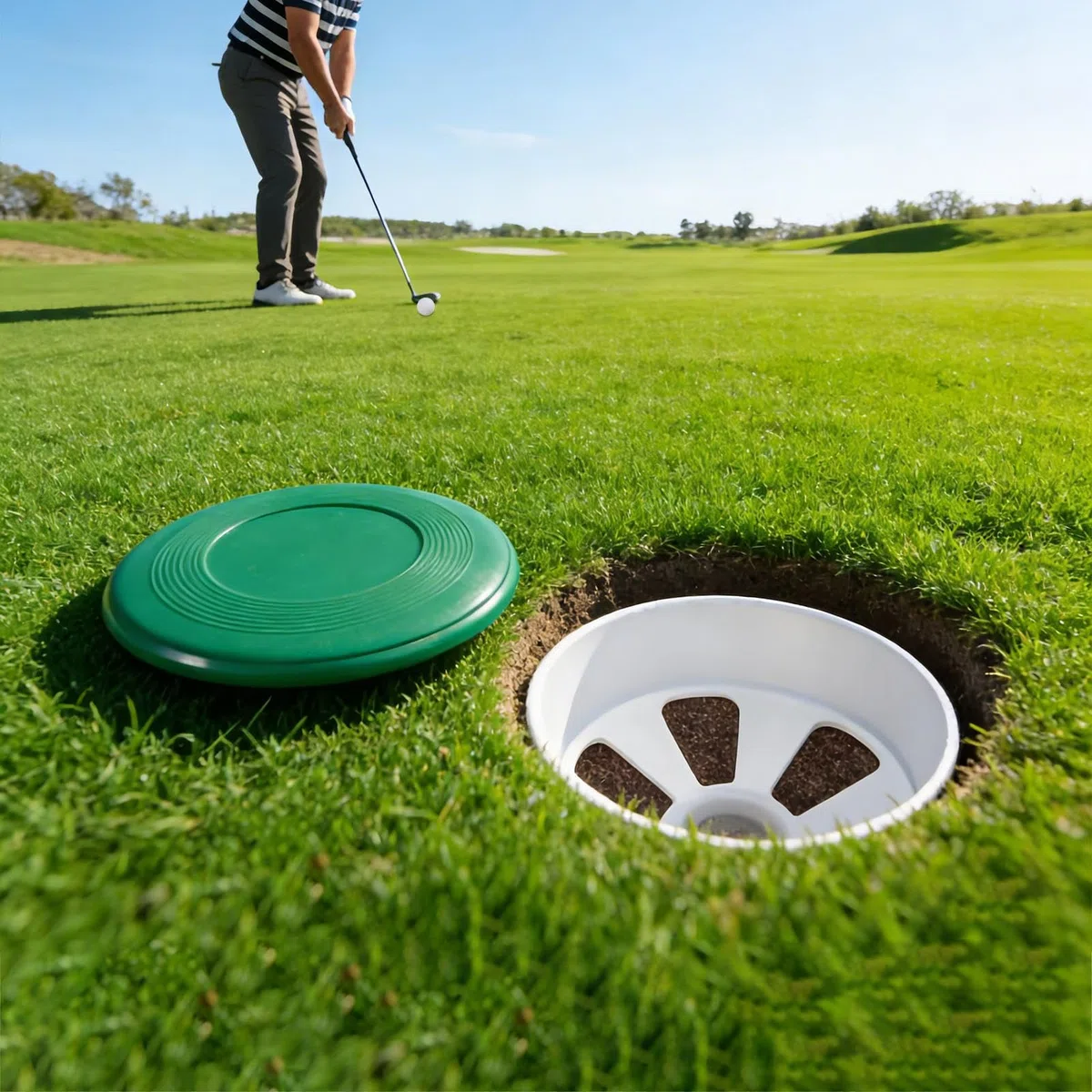 Mettre des tasses vertes,Accessoires de terrain de golf comme support d'entraînement,Putting Hole Cup Intérieur - Pour Hommes Garçons Filles Jeunes Adolescents Athlètes Golfeurs Femme Homme Fille