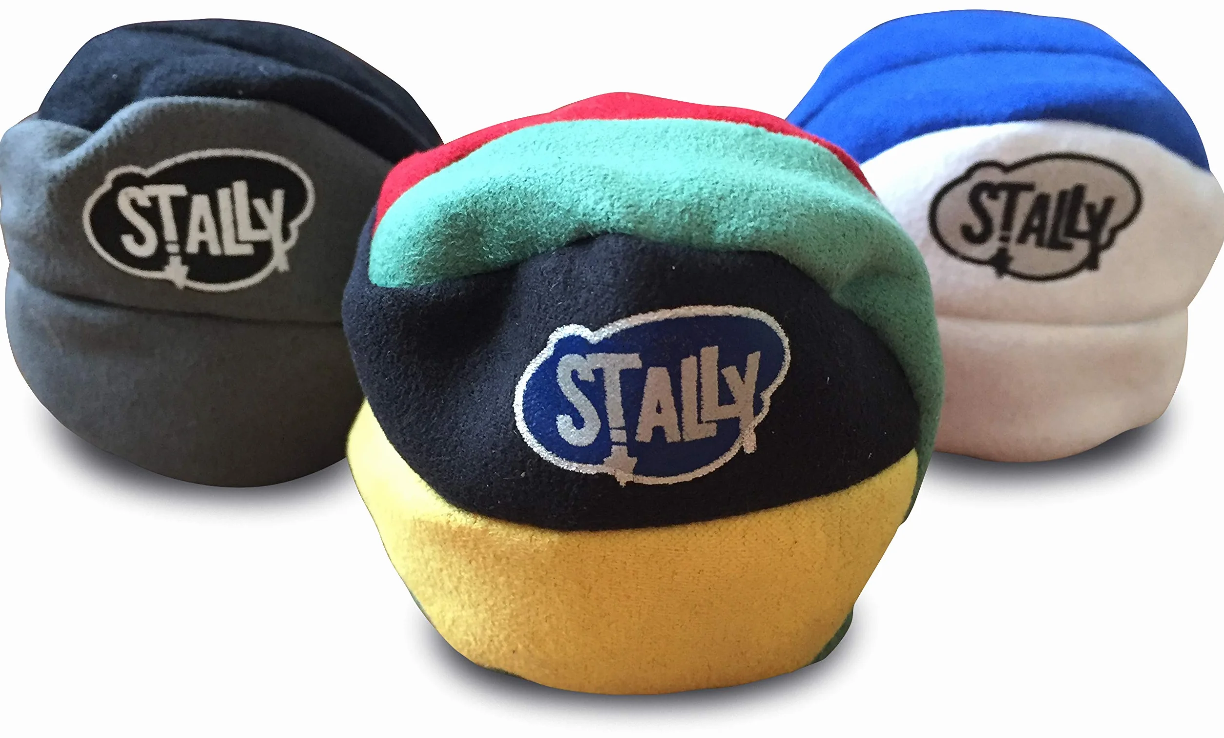 World Footbag Stally Hacky Sack Lot de 3 Sacs à Pieds Couleurs Assorties